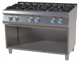 RM Gastro SPS 7120A G Gáztűzhely 6 égővel