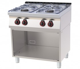 RM Gastro REDFOX SPB 70/80 G Álló Gáztűzhely 4 égővel