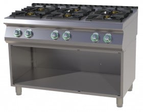RM Gastro SPS 7120 G Gáztűzhely 6 égővel