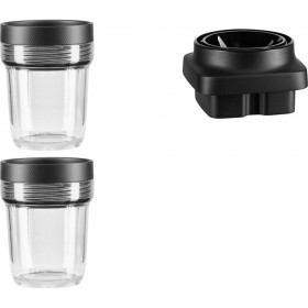 2 x 200 ml BPA-mentes tároló edény fedéllel + 1 penge adapter (5KSB2040BBB)