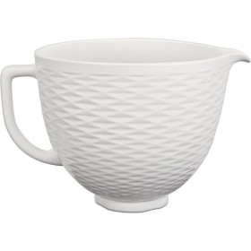 KitchenAid 3D mintás kerámia tál fehér (5KSM2CB5TLW)
