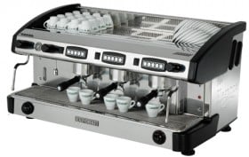 Expobar NEW ELEGANCE CONTROL háromkaros kávégép daráló nélkül - fekete színben