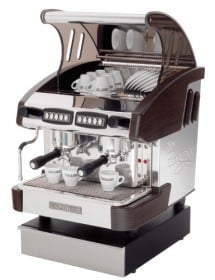Expobar NEW ELEGANCE MINI CONTROL kétkaros kávégép daráló nélkül - fa borítással