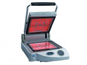 UNOX SPIDOCOOK XP 010 ET Egy Fedlapos Kontaktgrill üvegkerámiás sütőfelülettel