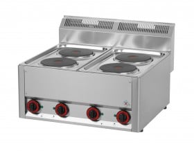 RM Gastro SP 60 ELS 230V/3 Elektromos tűzhely 4 db kör alakú főzőlappal 