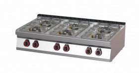 RM Gastro REDFOX SP 70/012 G Gáztűzhely 6 égővel