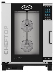UNOX CHEFTOP XEVC-1011-GPRM-HT Plus Gázos kombi sütő