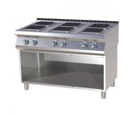 RM Gastro SPQ 7120 E Elektromos tűzhely 6 db szögletes főzőlappal