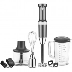 KitchenAid Artisan vezeték nélküli botmixer, medálezüst (5KHBBV83EMS)