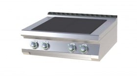 RM Gastro SPL 708 E Elektromos tűzhely 4 db süllyesztett, nagy teljesítményű, szögletes főzőlappal