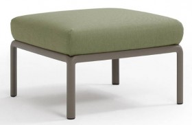 NARDI KOMODO Puff galamb szürke-dzsungelzöld sunbrella színben