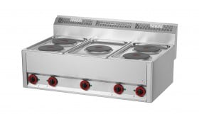 RM Gastro SP 90/5 ELS Elektromos tűzhely 5 db kör alakú főzőlappal 