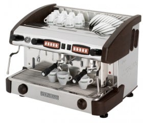Expobar NEW ELEGANCE CONTROL kétkaros kávégép daráló nélkül - fa borítással